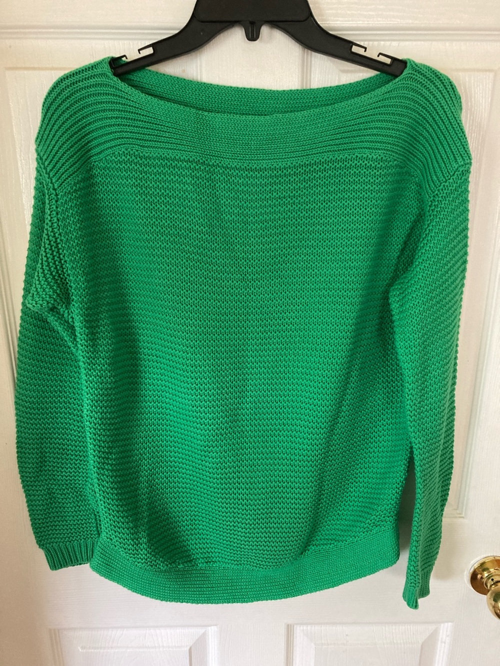 Lauren Ralph Lauren Bright Green Scoop-Neck Knit Sweater